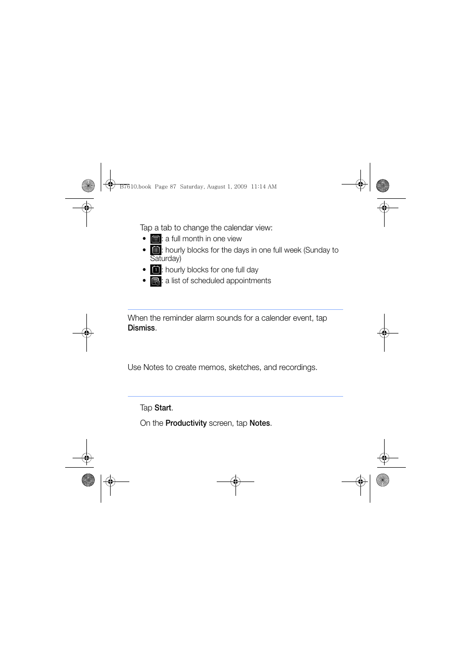 Notes, Stop an event reminder | Sanyo GH68-24473A User Manual | Page 88 / 158