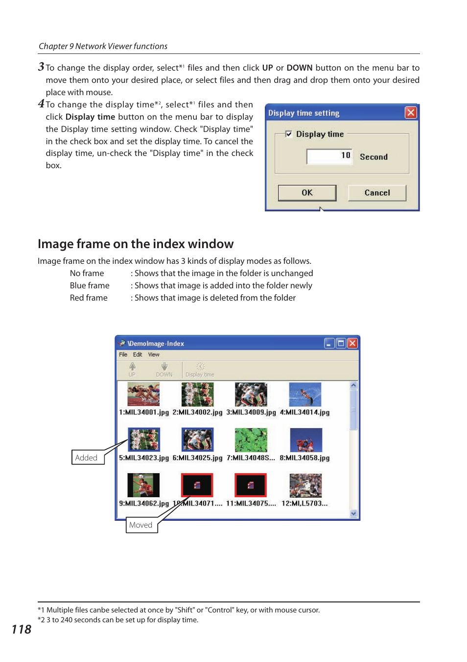 Image frame on the index window | Sanyo SO-WIN-KF3AC User Manual | Page 118 / 144