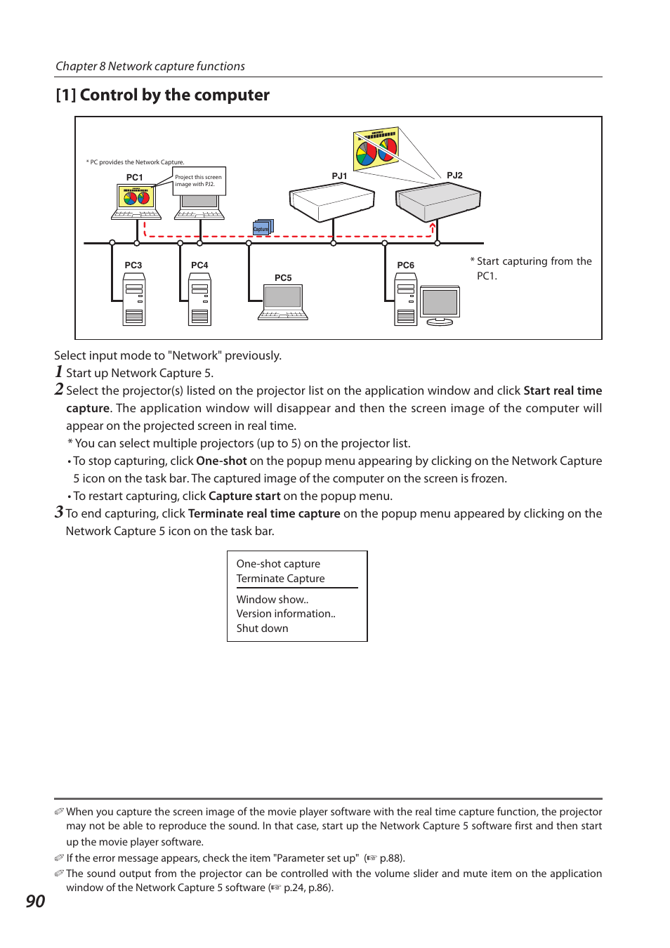 1] control by the computer | Sanyo SO-WIN-KF3AC User Manual | Page 90 / 144