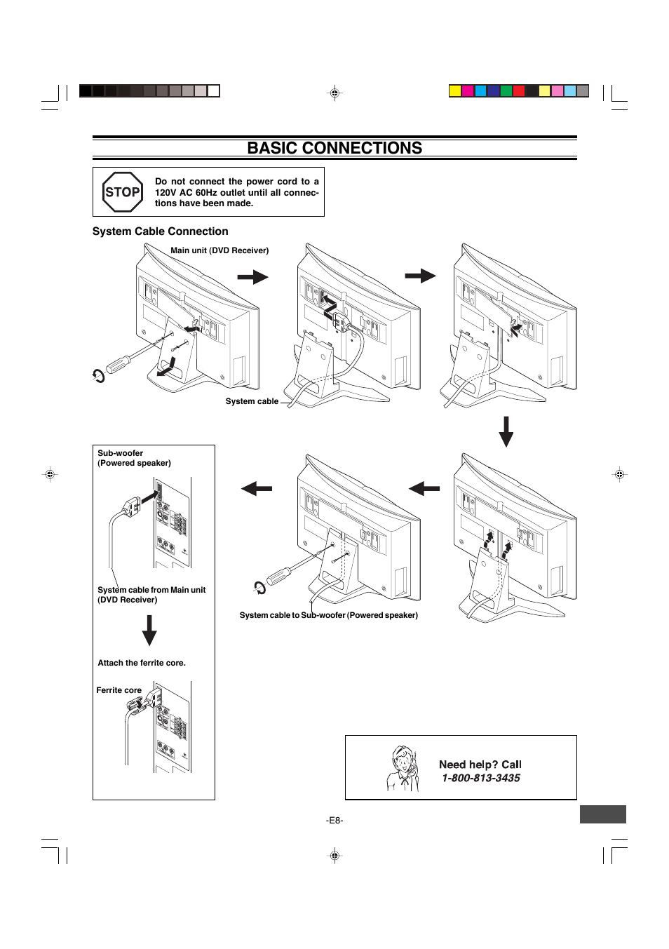 Basic connections | Sanyo DWM-4500 User Manual | Page 9 / 44