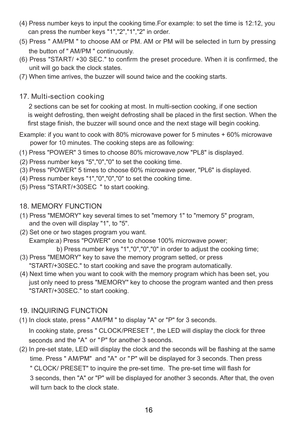 Sanyo EM-S8588V User Manual | Page 17 / 20