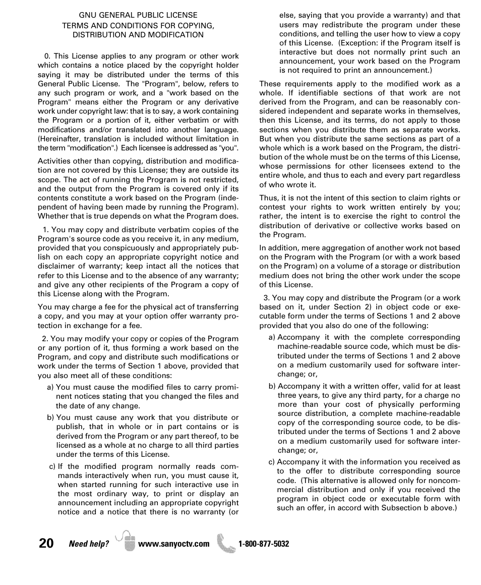 Sanyo 2D-3D HDTV LCD DP42851 User Manual | Page 20 / 40