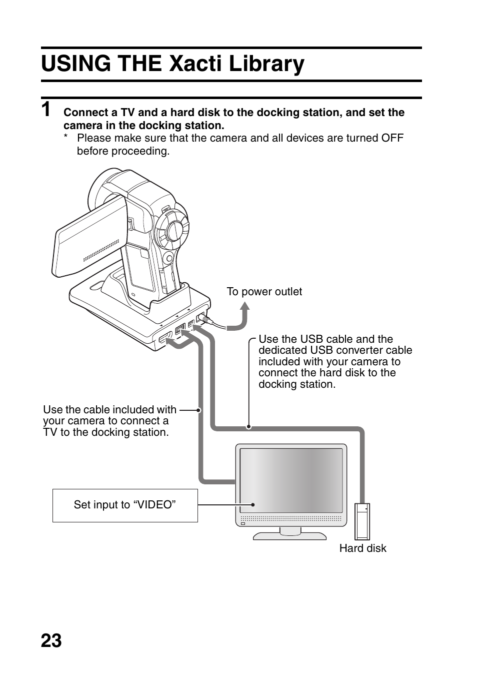 Using the xacti library | Sanyo VPC-HD1010EX User Manual | Page 24 / 26