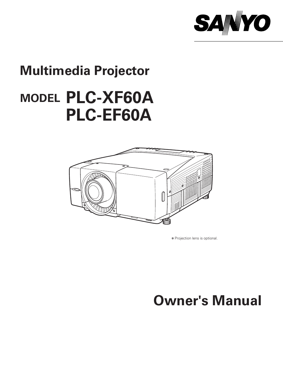 Sanyo PLC-XF60A User Manual | 82 pages