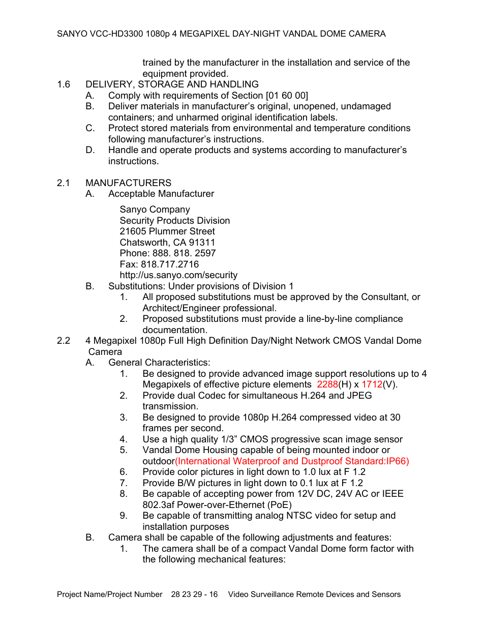 Sanyo VCC-HD3300 User Manual | Page 3 / 7