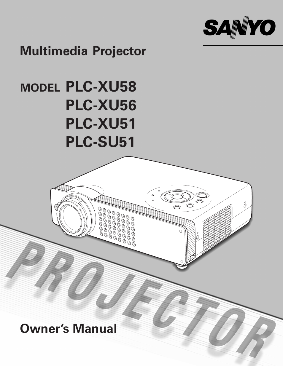 Sanyo PLC-SU51 User Manual | 64 pages