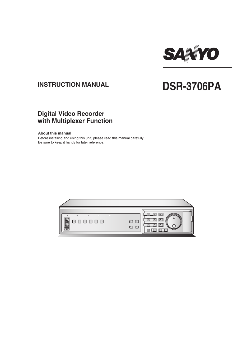 Sanyo DSR-3706PA User Manual | 88 pages