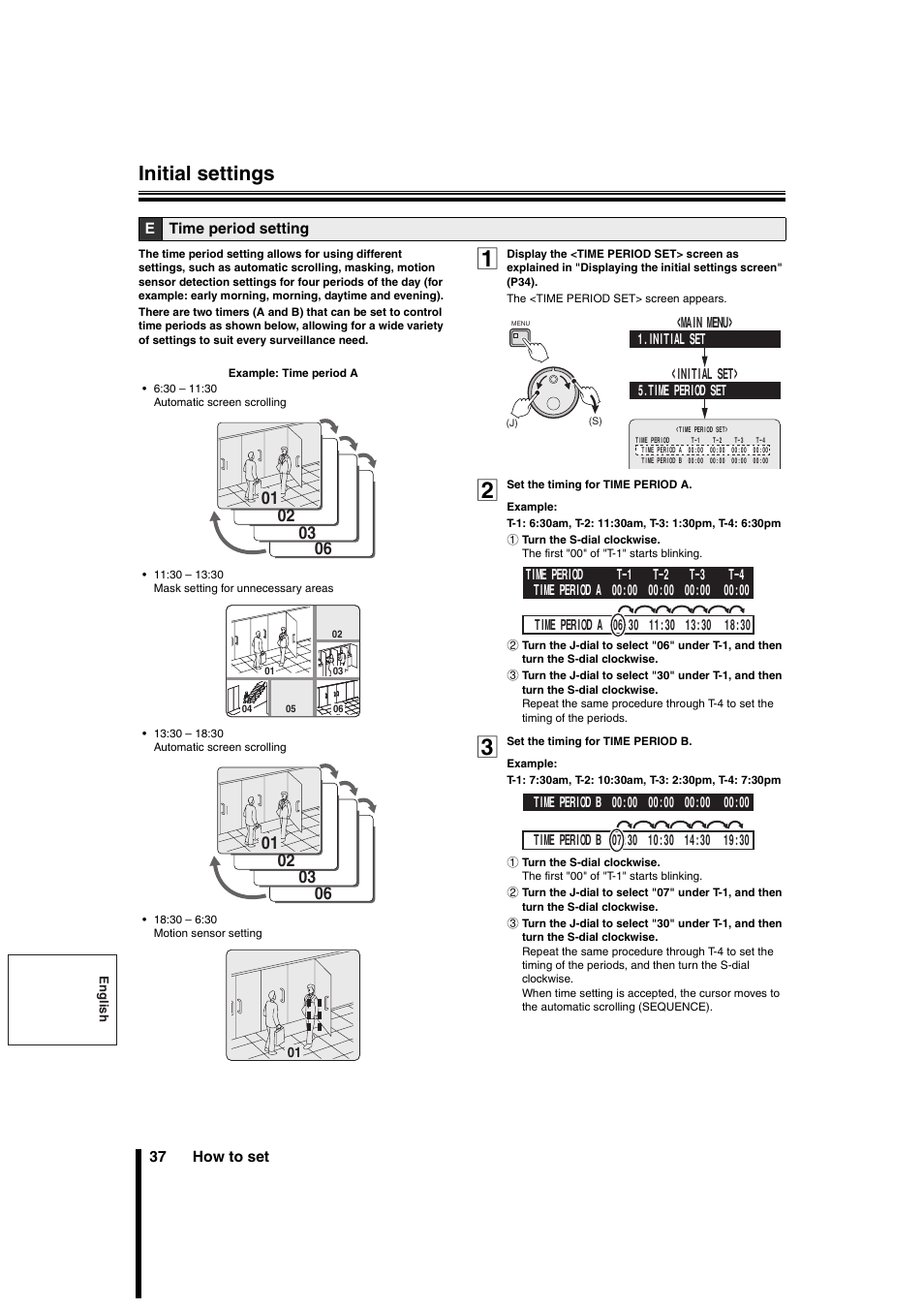 Initial settings | Sanyo DSR-3706PA User Manual | Page 38 / 88