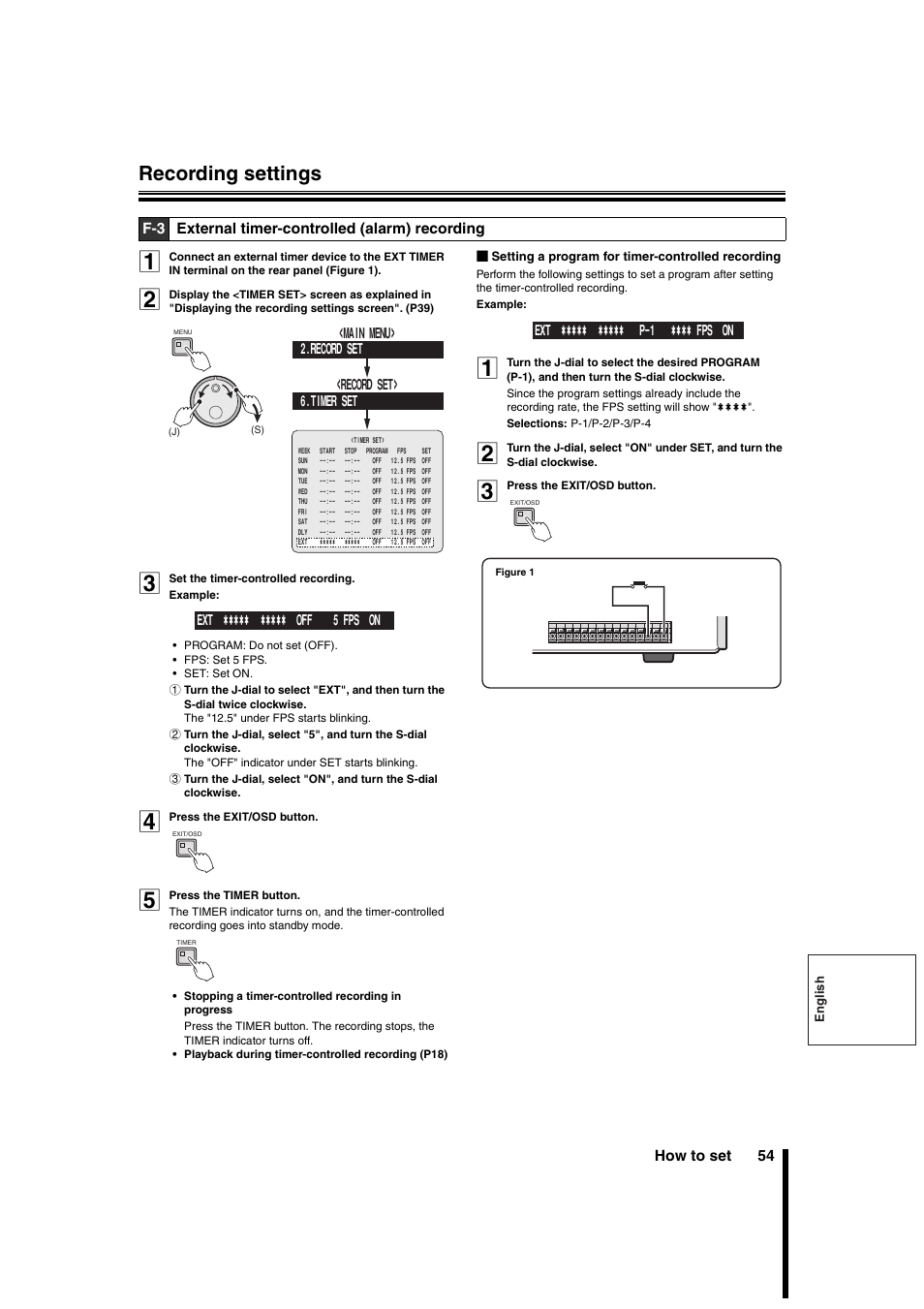 Recording settings | Sanyo DSR-3706PA User Manual | Page 55 / 88