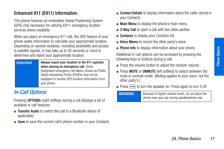 In-call options | Sanyo MIRRO PLS-3810 User Manual | Page 27 / 126