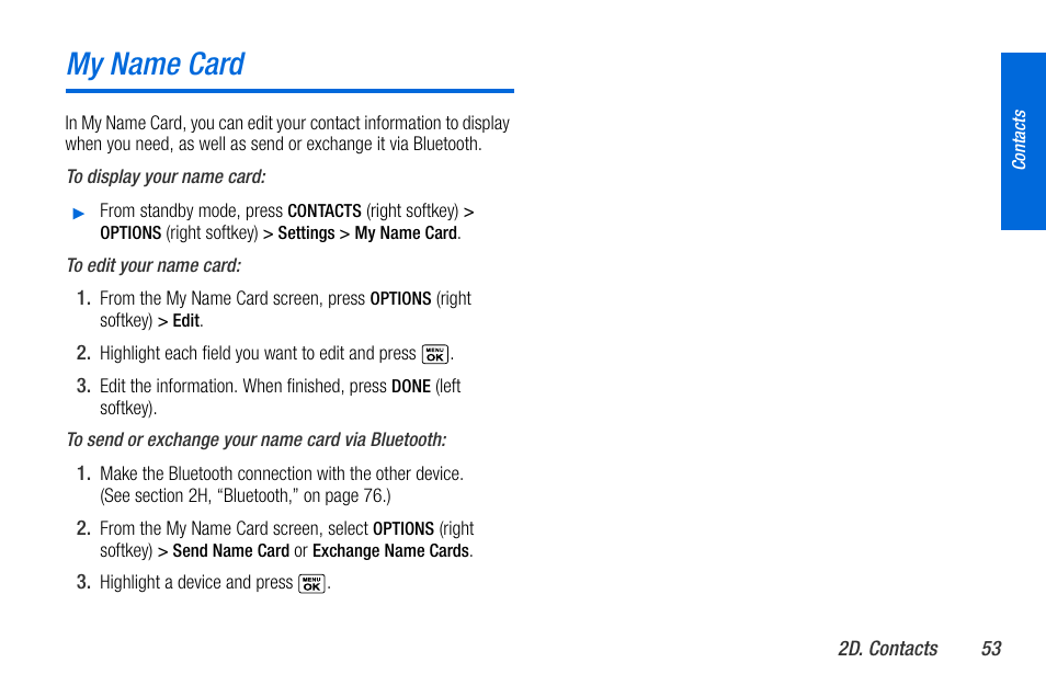 My name card | Sanyo MIRRO PLS-3810 User Manual | Page 63 / 126