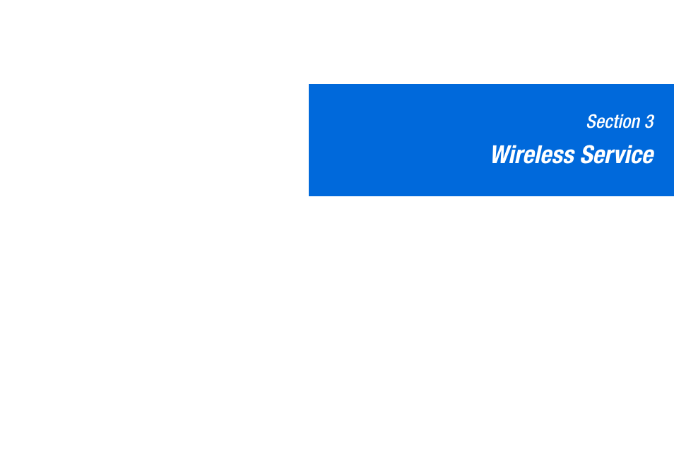 Wireless service, Section 3: wireless service, Ion 3: wireless service | Sanyo MIRRO PLS-3810 User Manual | Page 93 / 126