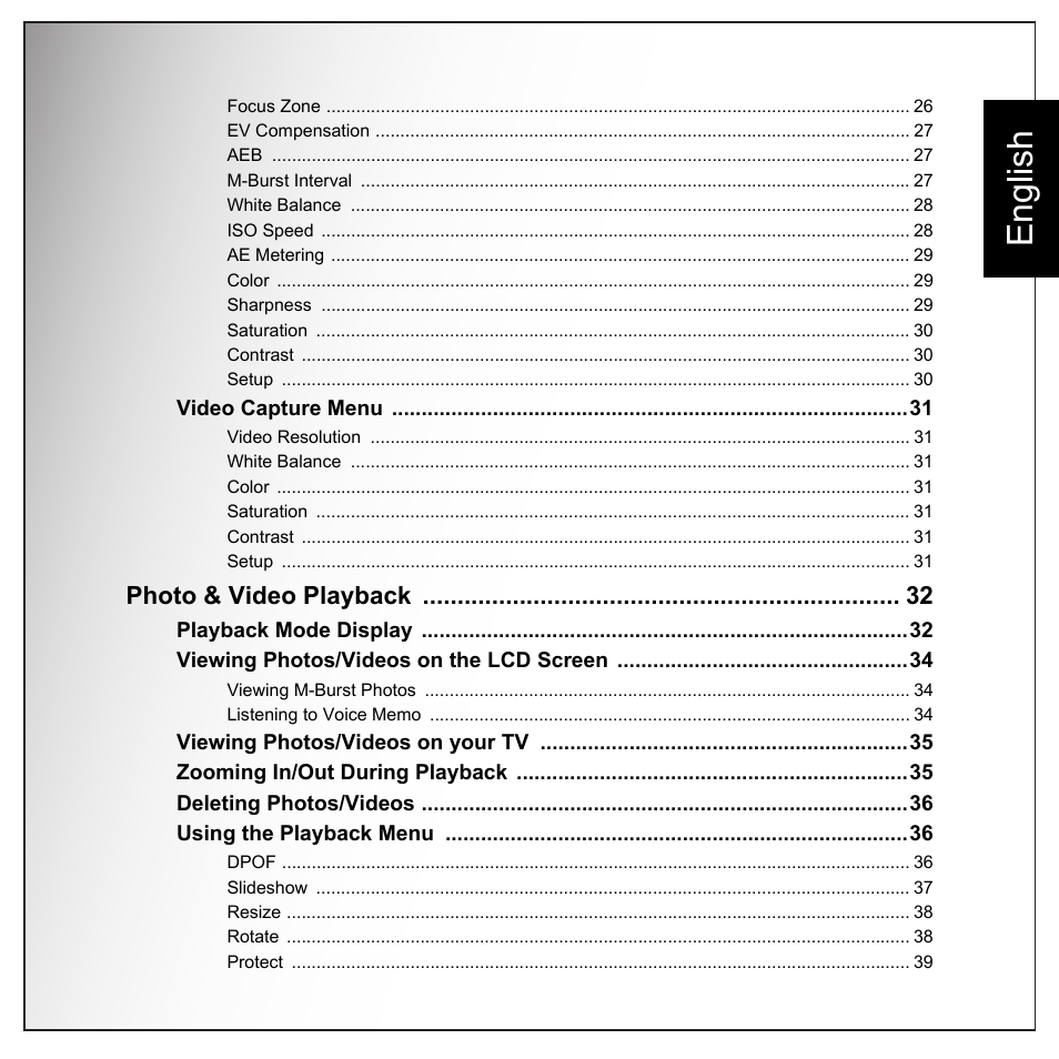 English | Sanyo VPC-E1090 User Manual | Page 11 / 70