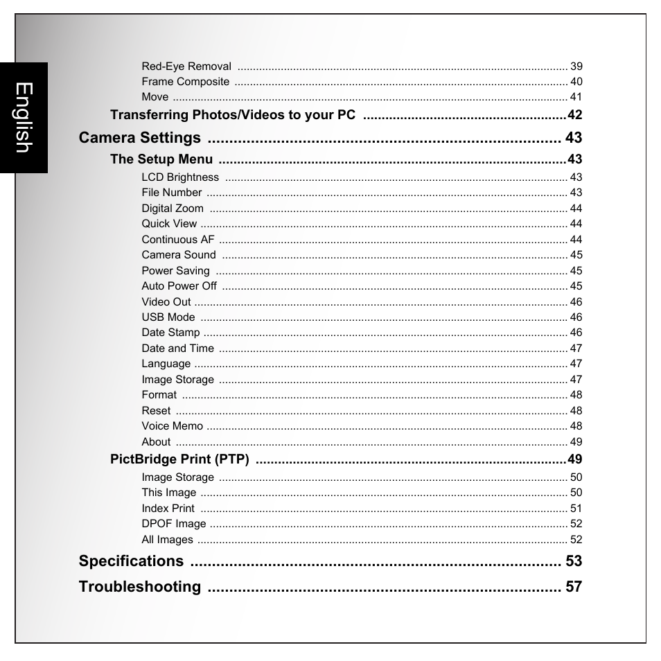 English | Sanyo VPC-E1090 User Manual | Page 12 / 70
