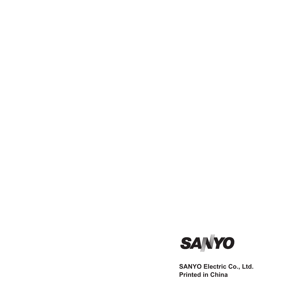 Sanyo VPC-E1090 User Manual | Page 70 / 70