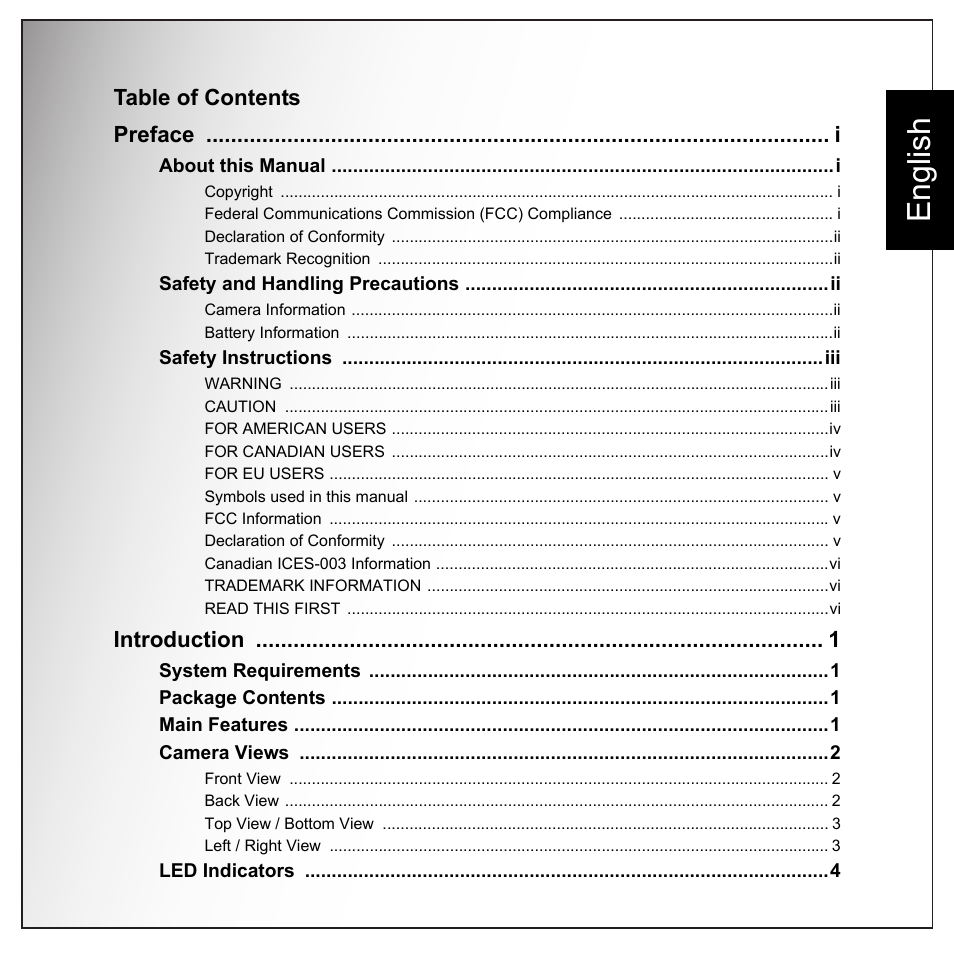 English | Sanyo VPC-E1090 User Manual | Page 9 / 70