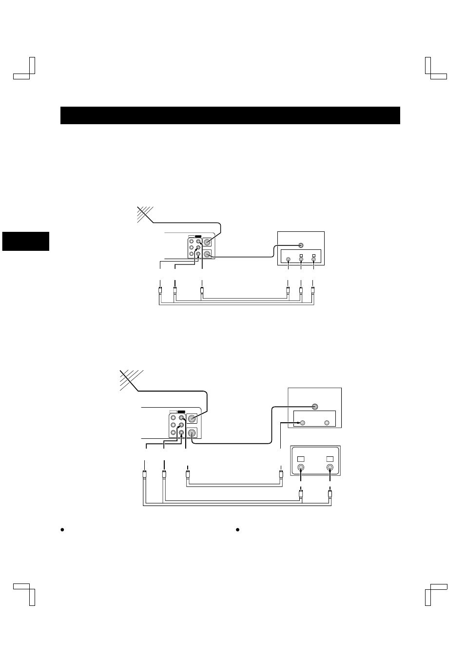 Audio/video connections, Stereo connections | Sanyo VHR-H530 User Manual | Page 12 / 40