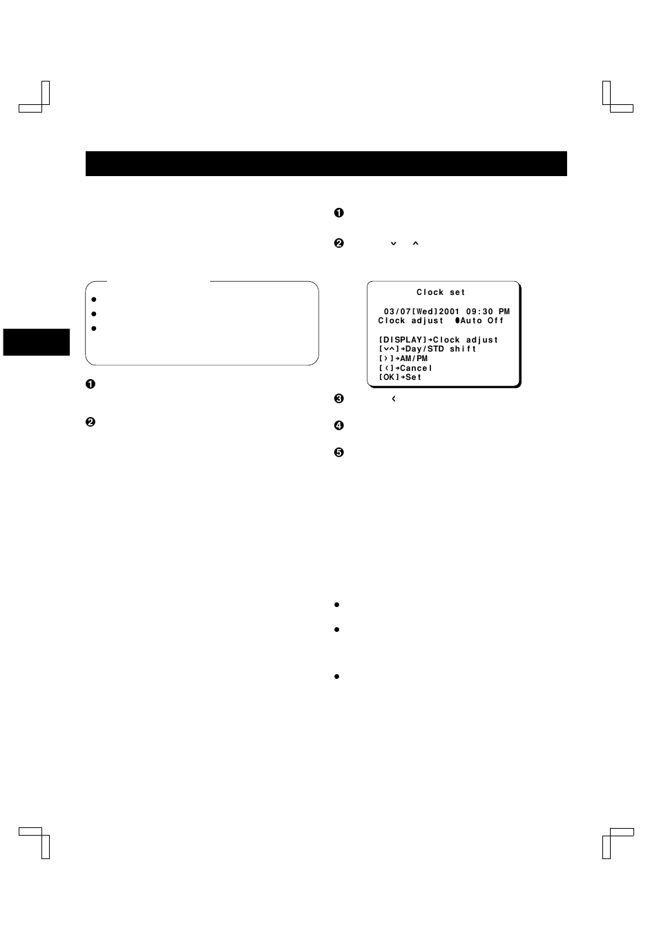 Setting the clock, Automatic clock adjustment, Before starting | Sanyo VHR-H530 User Manual | Page 18 / 40