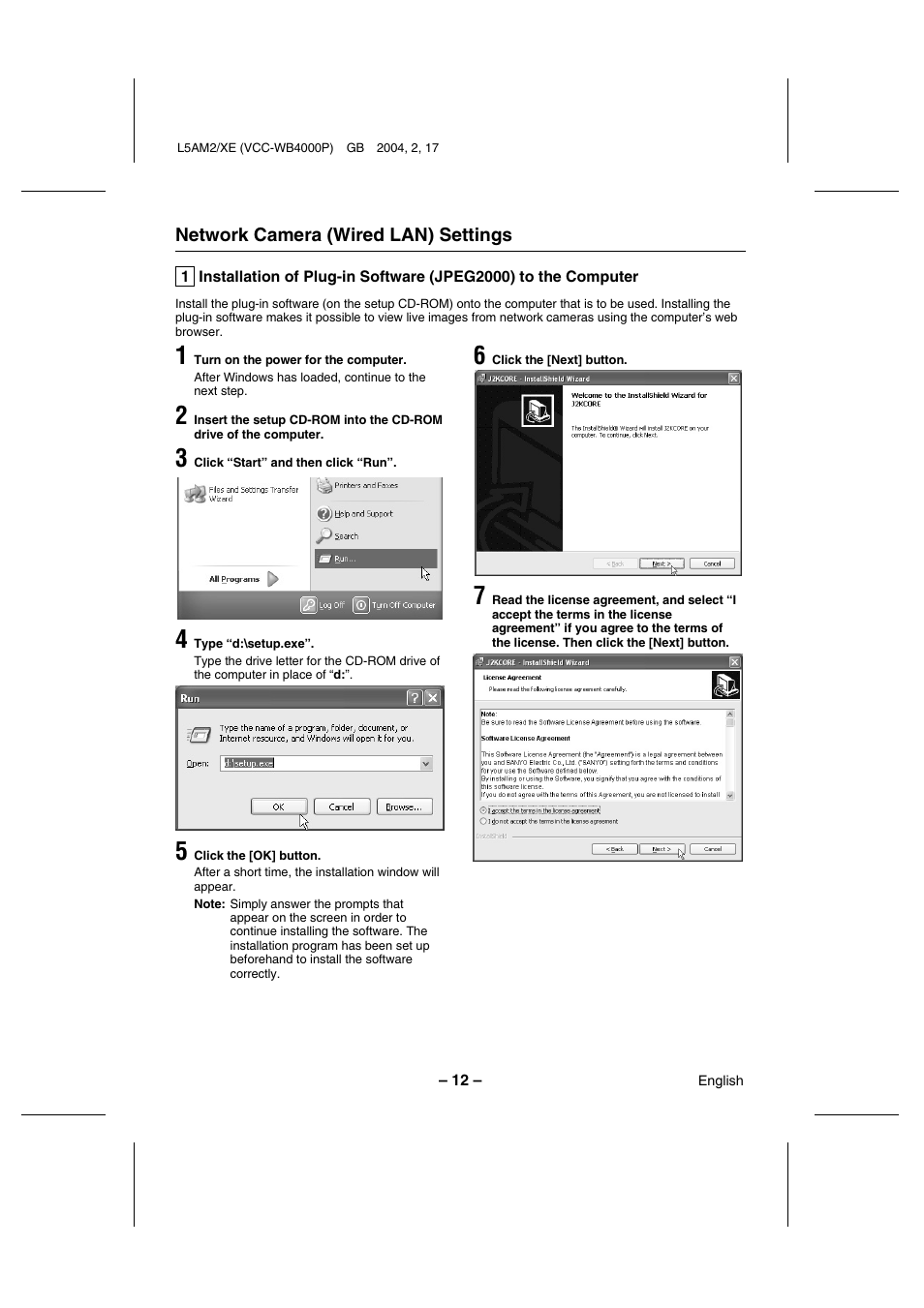 Sanyo VCC-WB4000P User Manual | Page 13 / 78