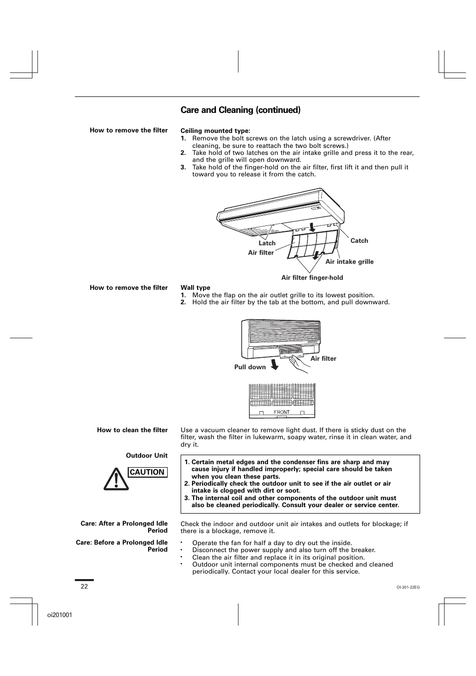 Care and cleaning (continued) | Sanyo XS4232 User Manual | Page 22 / 24