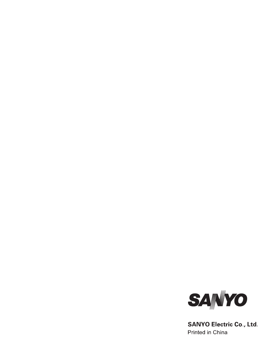 Sanyo VPC-TP1010 User Manual | Page 48 / 48