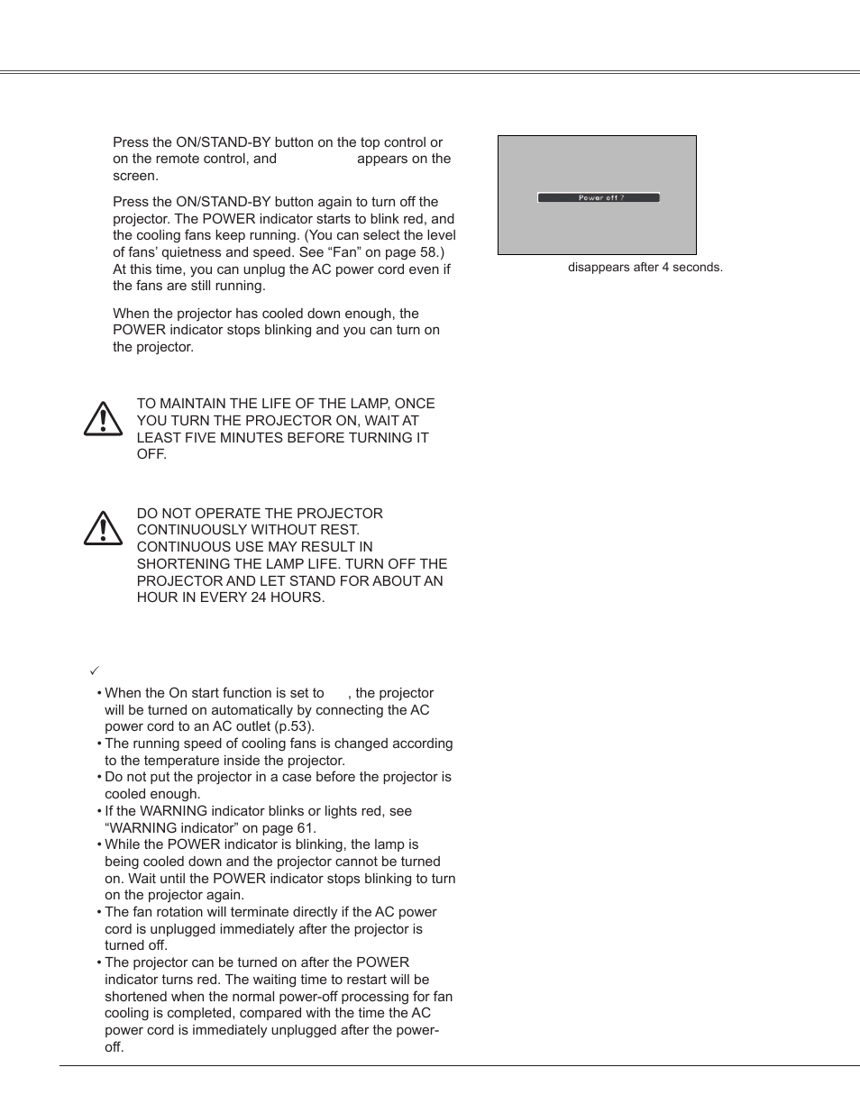 Turning off the projector, Basic operation | Sanyo PLC-WXU300K User Manual | Page 20 / 82