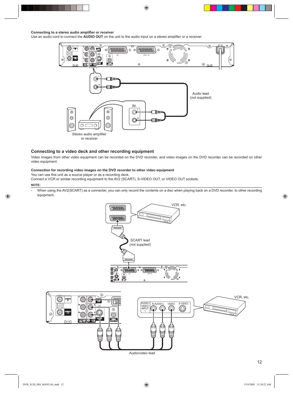 Sanyo DVR-S120 User Manual | Page 13 / 40