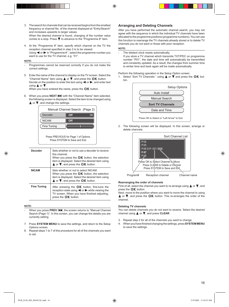 Sanyo DVR-S120 User Manual | Page 17 / 40