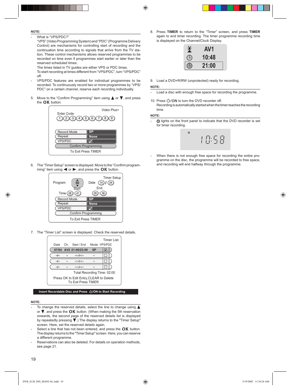 Sanyo DVR-S120 User Manual | Page 20 / 40