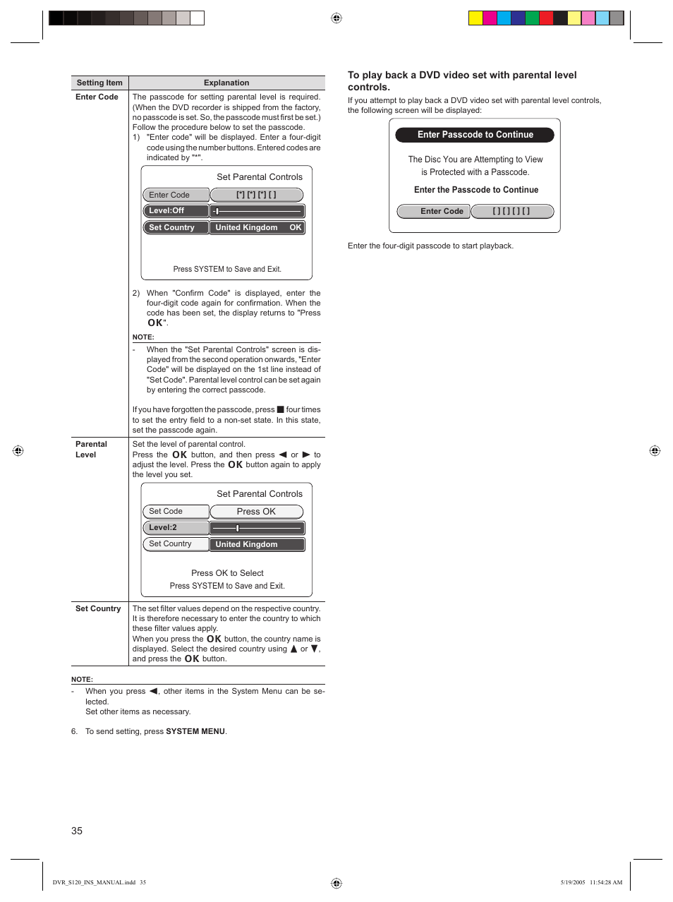 Sanyo DVR-S120 User Manual | Page 36 / 40