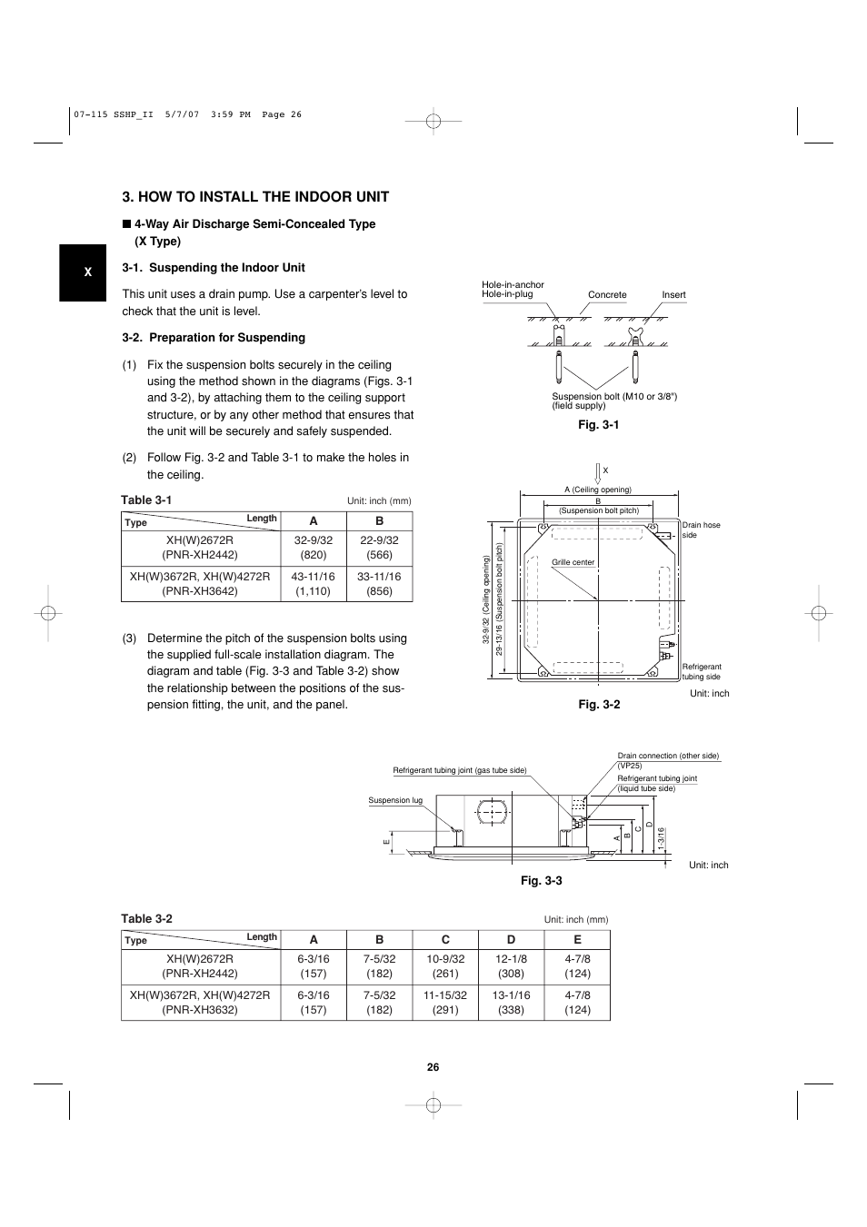 How to install the indoor unit | Sanyo C4272R S/C User Manual | Page 26 / 111