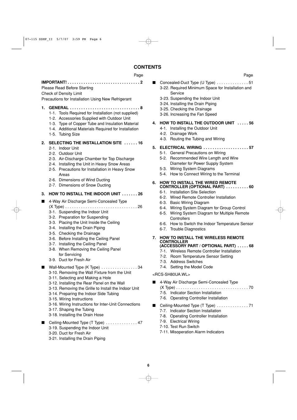 Sanyo C4272R S/C User Manual | Page 6 / 111