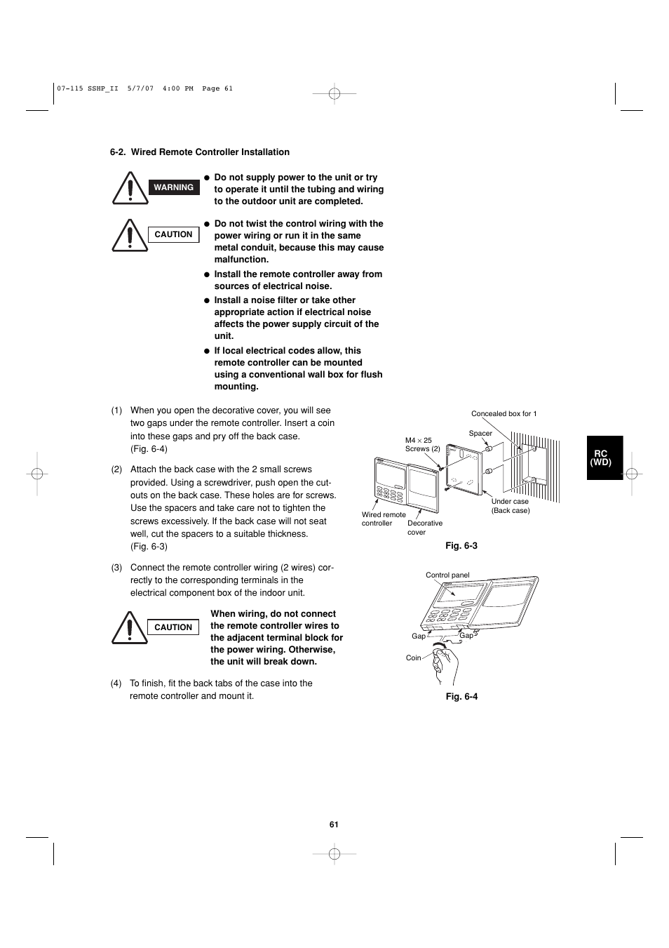 Sanyo C4272R S/C User Manual | Page 61 / 111