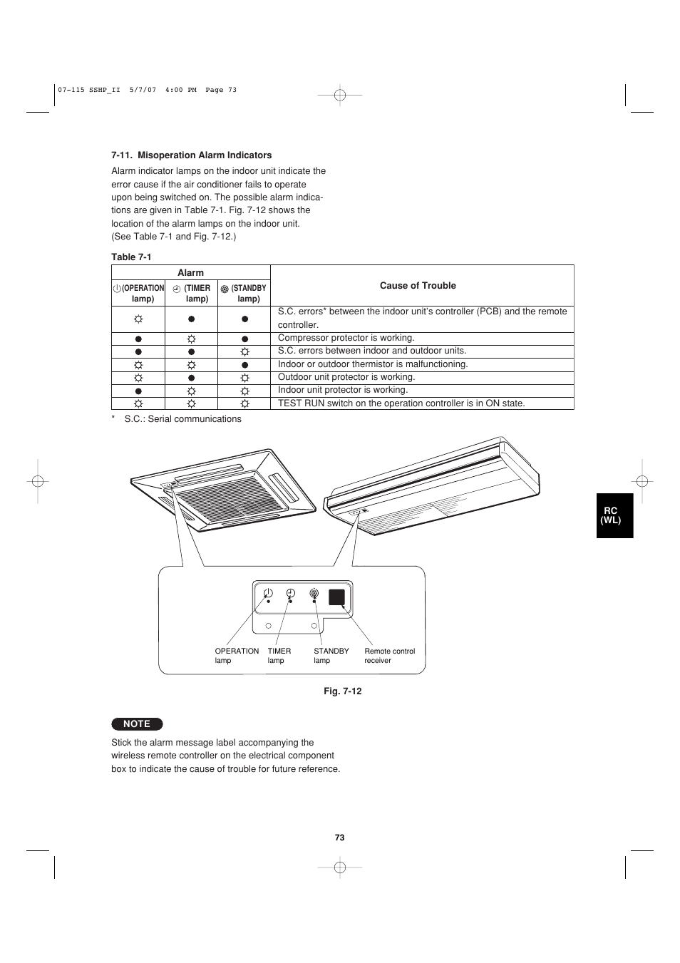 Sanyo C4272R S/C User Manual | Page 73 / 111