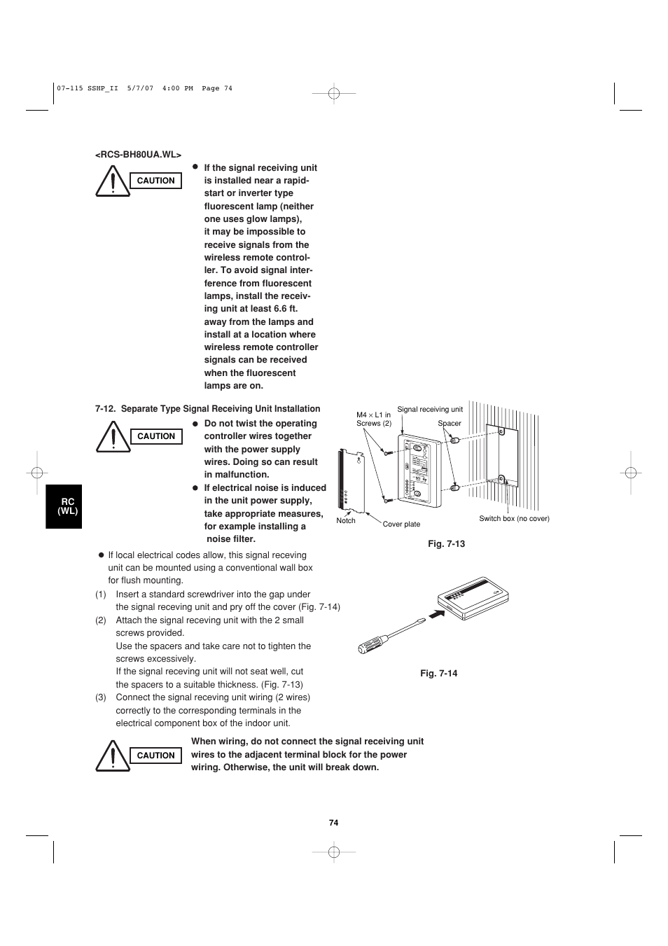 Sanyo C4272R S/C User Manual | Page 74 / 111
