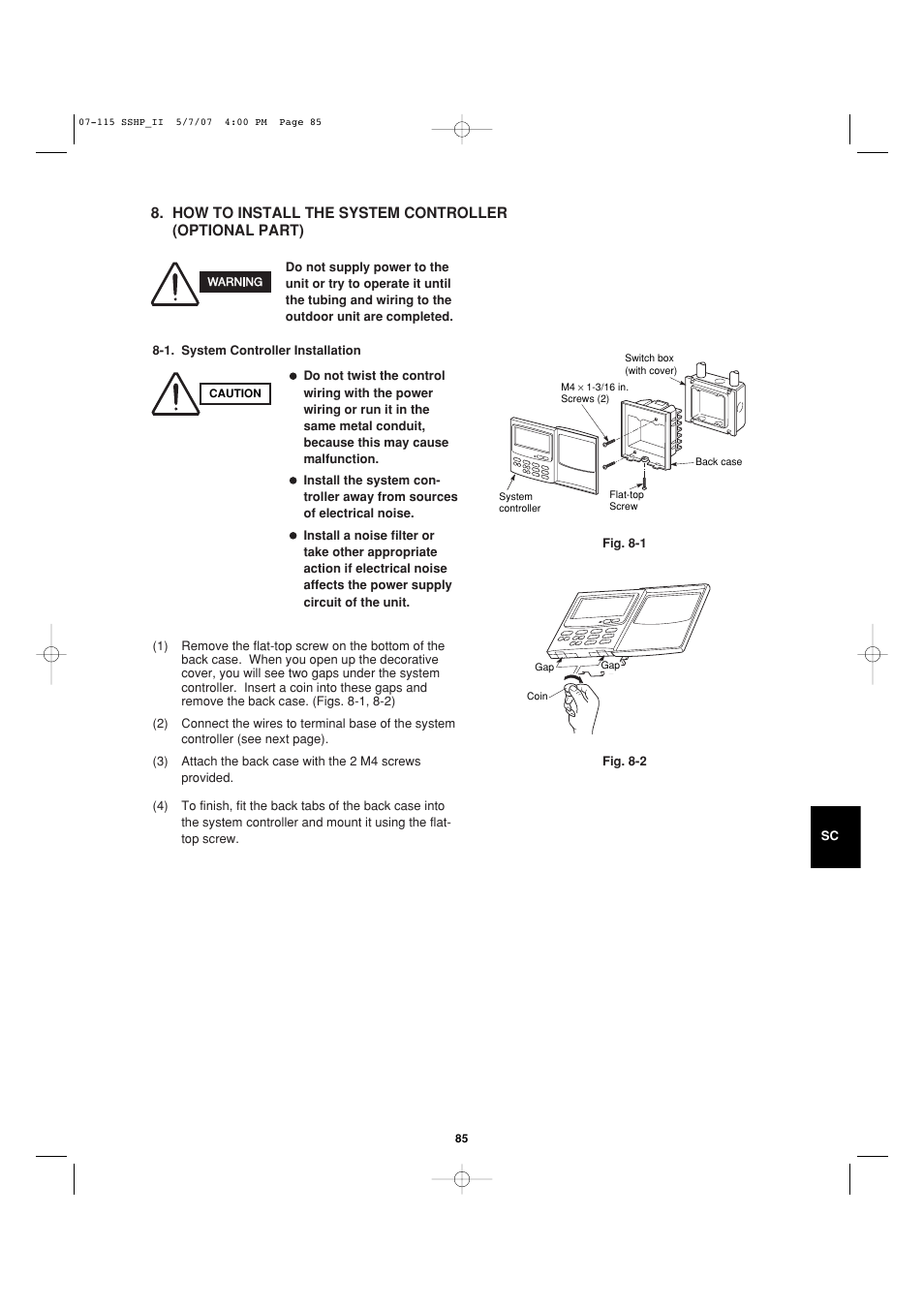 Sanyo C4272R S/C User Manual | Page 85 / 111