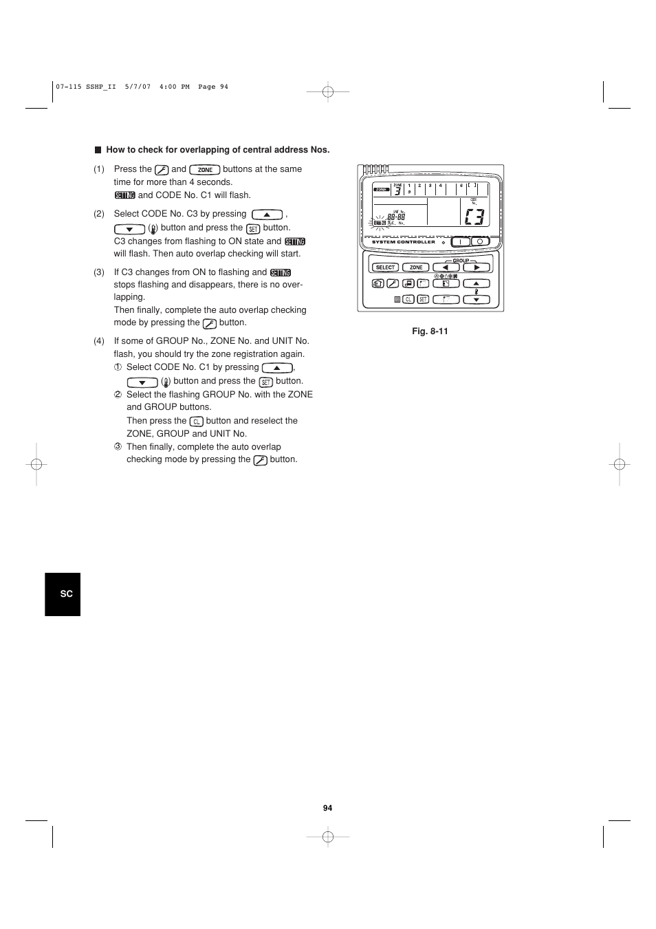 Sanyo C4272R S/C User Manual | Page 94 / 111