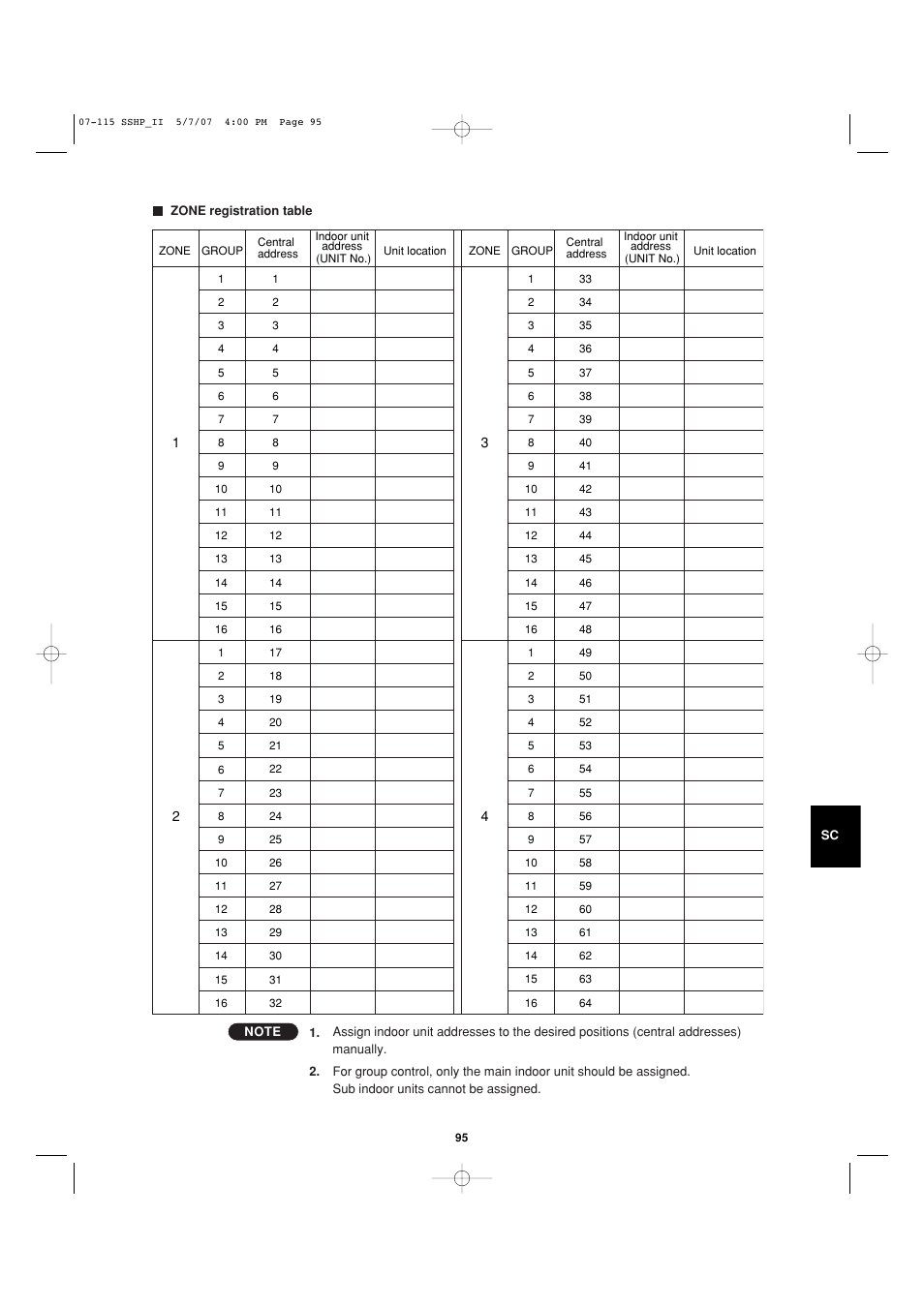 Sanyo C4272R S/C User Manual | Page 95 / 111
