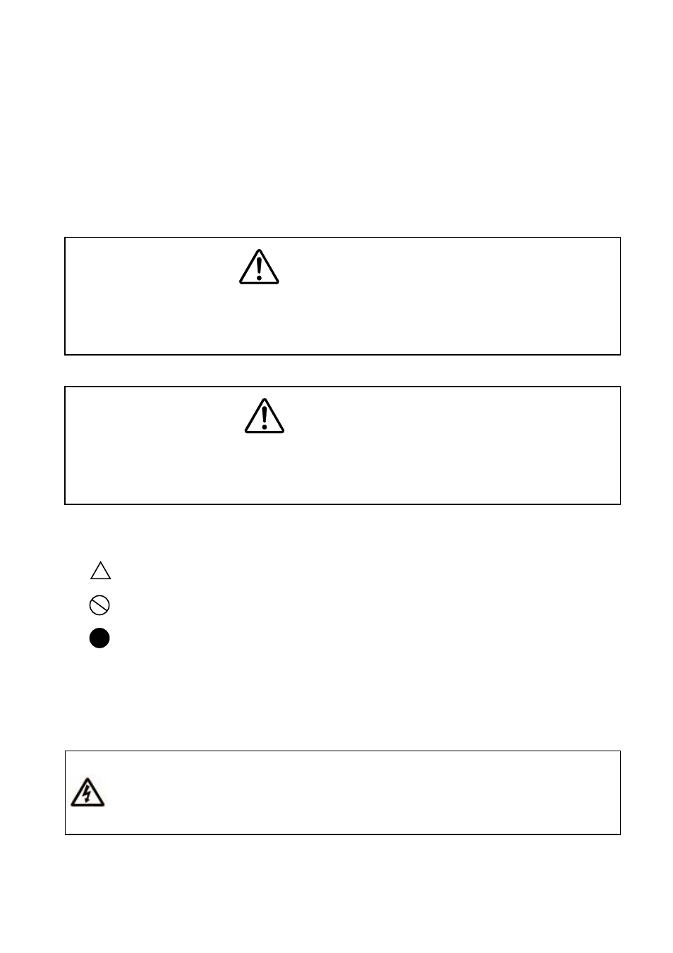 Warning, Caution | Sanyo MBR-704G User Manual | Page 3 / 24