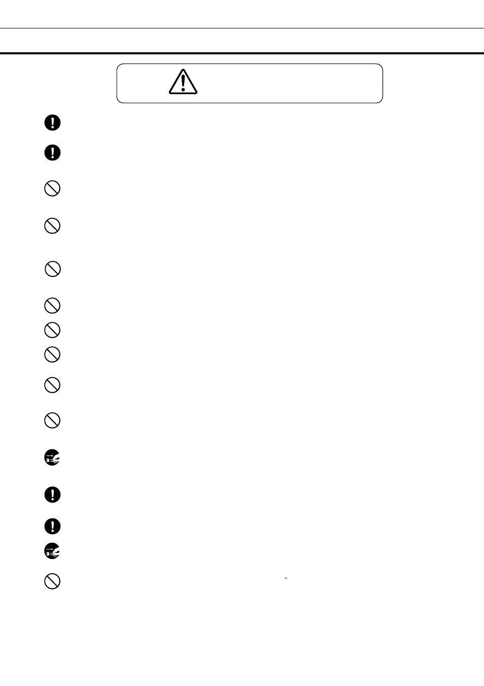 Caution, Precautions for safe operation | Sanyo MBR-704G User Manual | Page 6 / 24