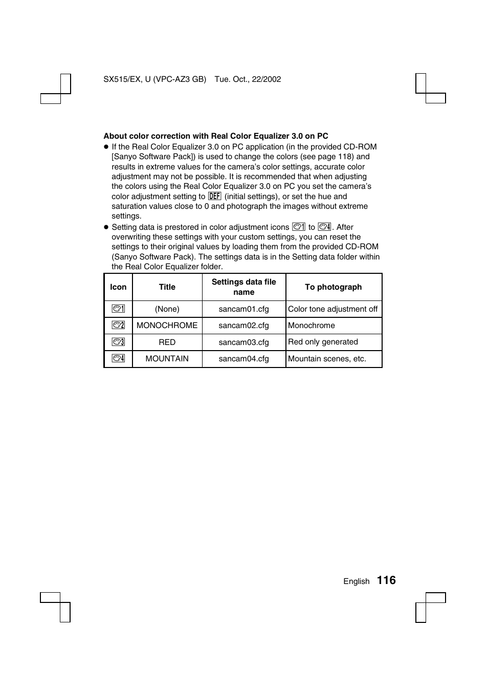 Sanyo VPC-AZ3 EX User Manual | Page 119 / 207