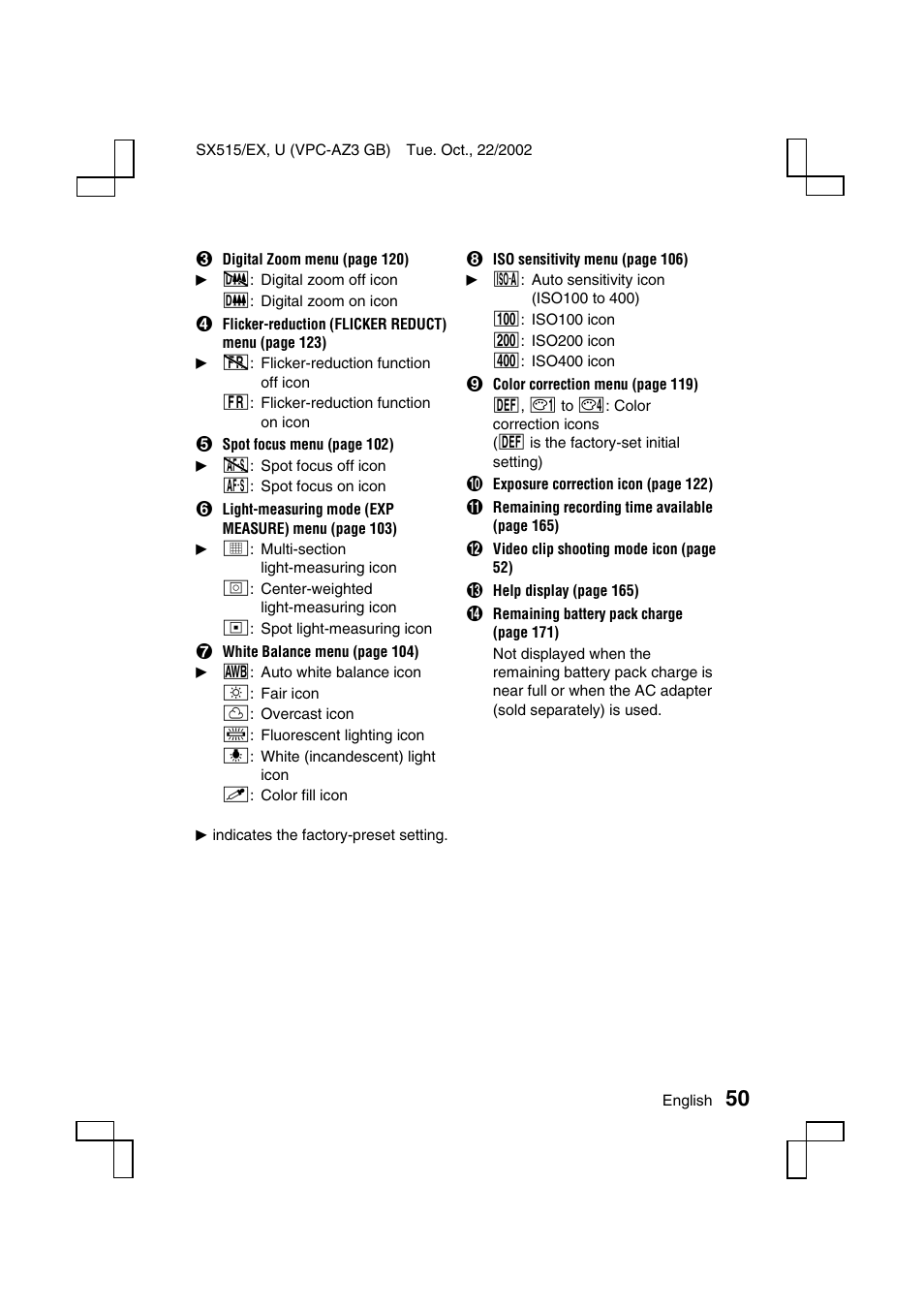 Sanyo VPC-AZ3 EX User Manual | Page 53 / 207