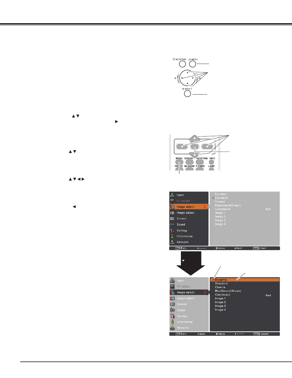 How to operate the on-screen menu, Basic operation | Sanyo PJ LINK PLC-XU106 User Manual | Page 22 / 79