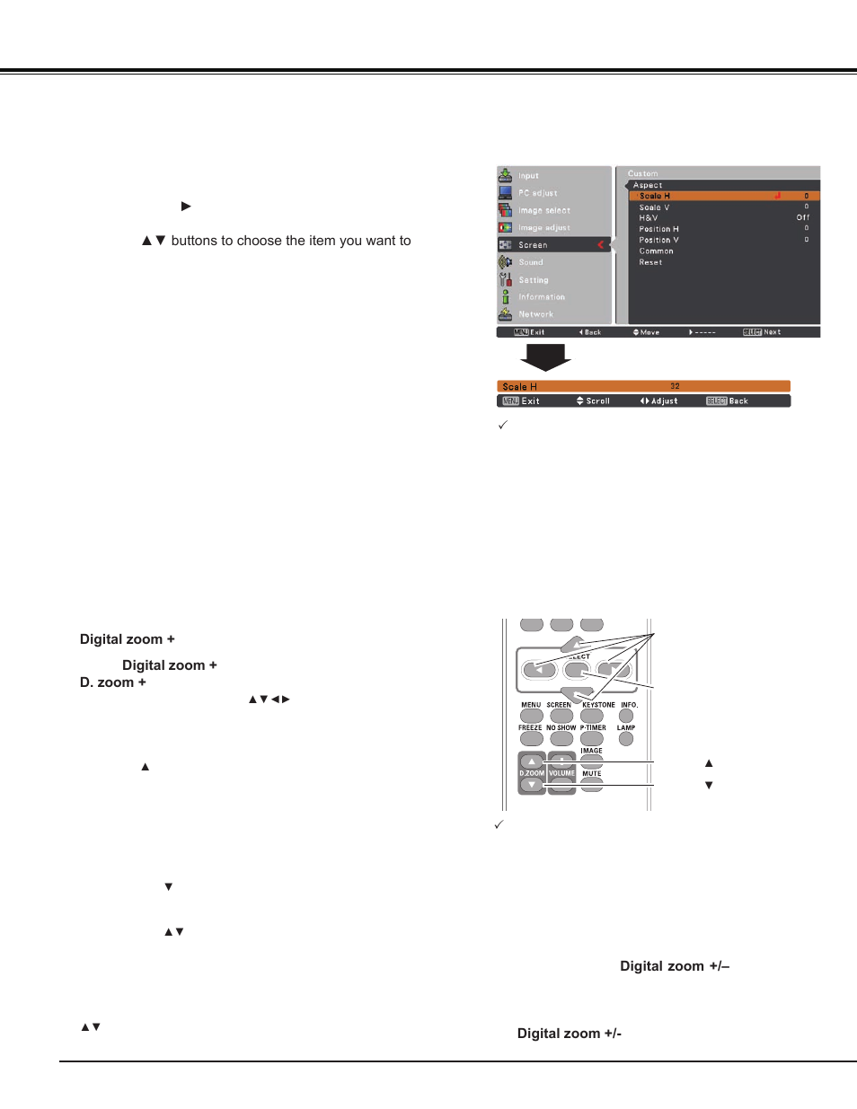 Computer input | Sanyo PJ LINK PLC-XU106 User Manual | Page 38 / 79