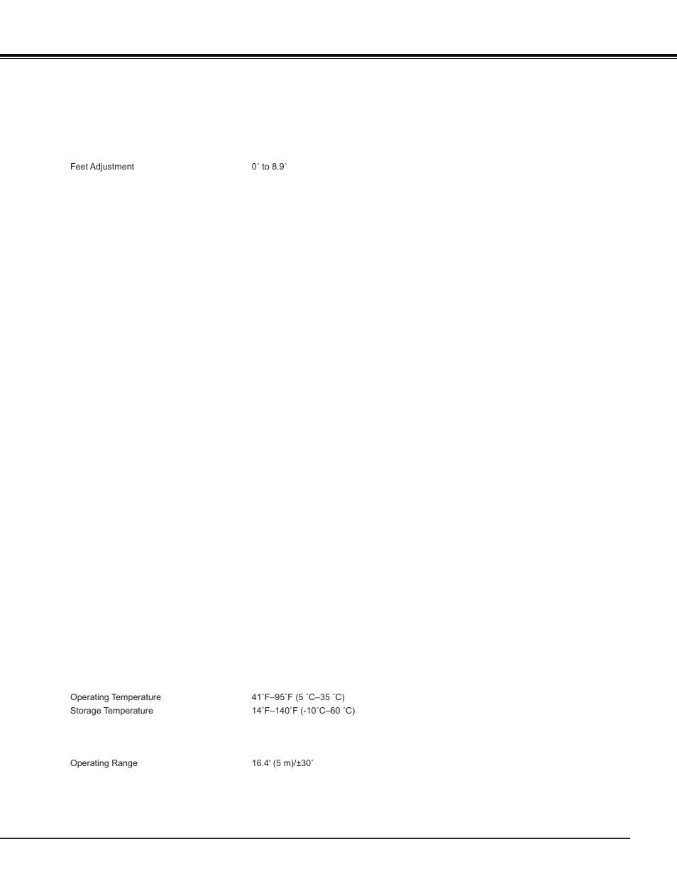 Technical specifications, Appendix | Sanyo PJ LINK PLC-XU106 User Manual | Page 73 / 79
