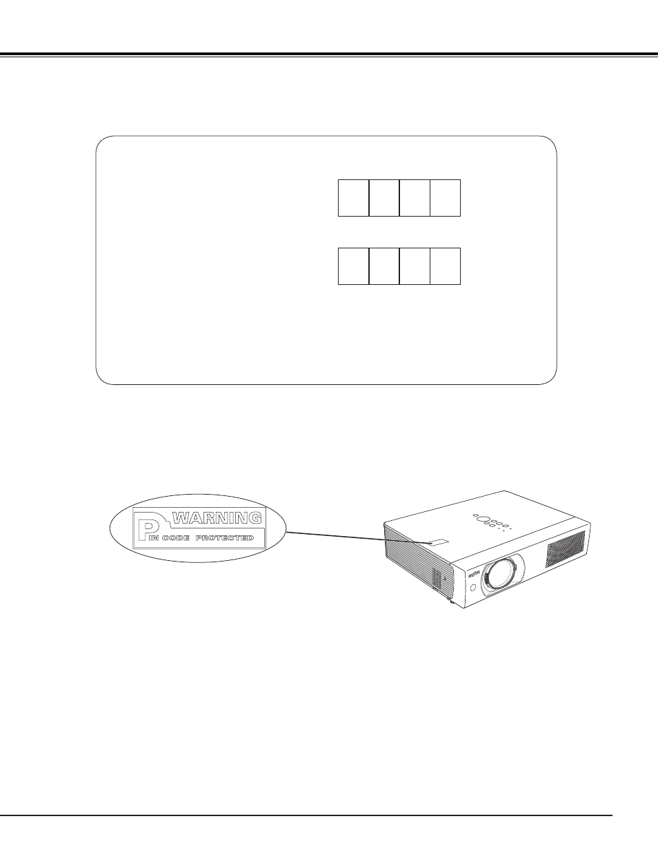 Pin code number memo | Sanyo PJ LINK PLC-XU106 User Manual | Page 77 / 79