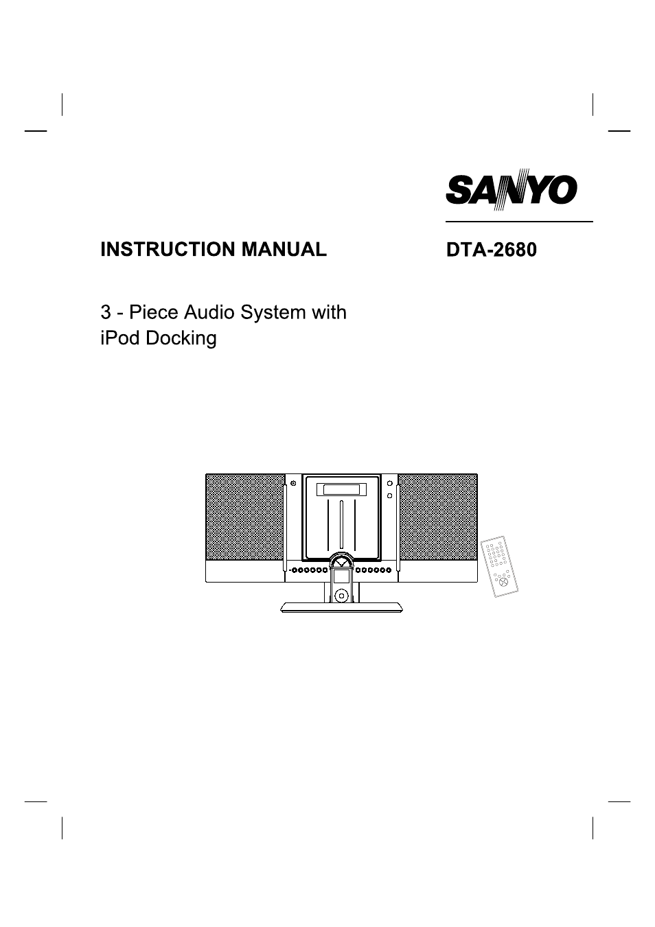 Sanyo DTA-2680 User Manual | 30 pages