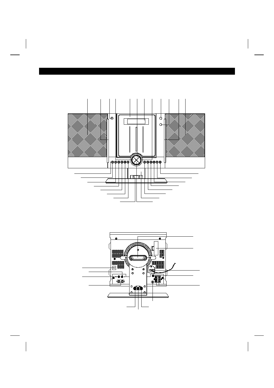 Location of controls - unit | Sanyo DTA-2680 User Manual | Page 7 / 30