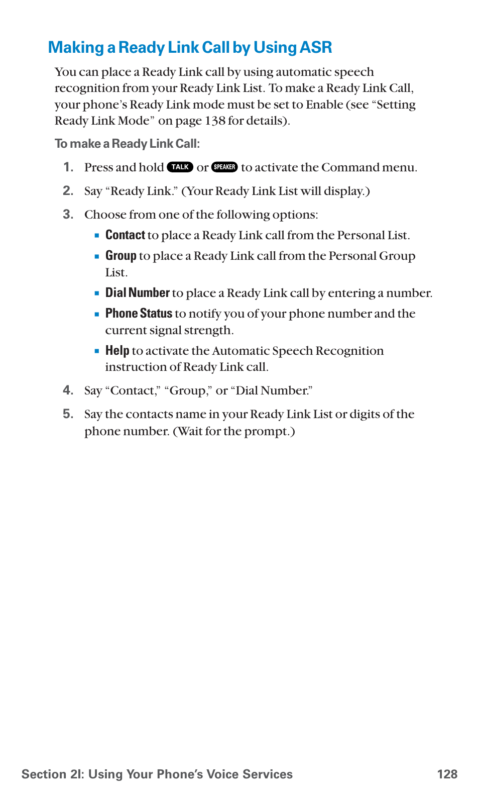 Making a ready link call by using asr | Sanyo SCP-7400 User Manual | Page 141 / 293