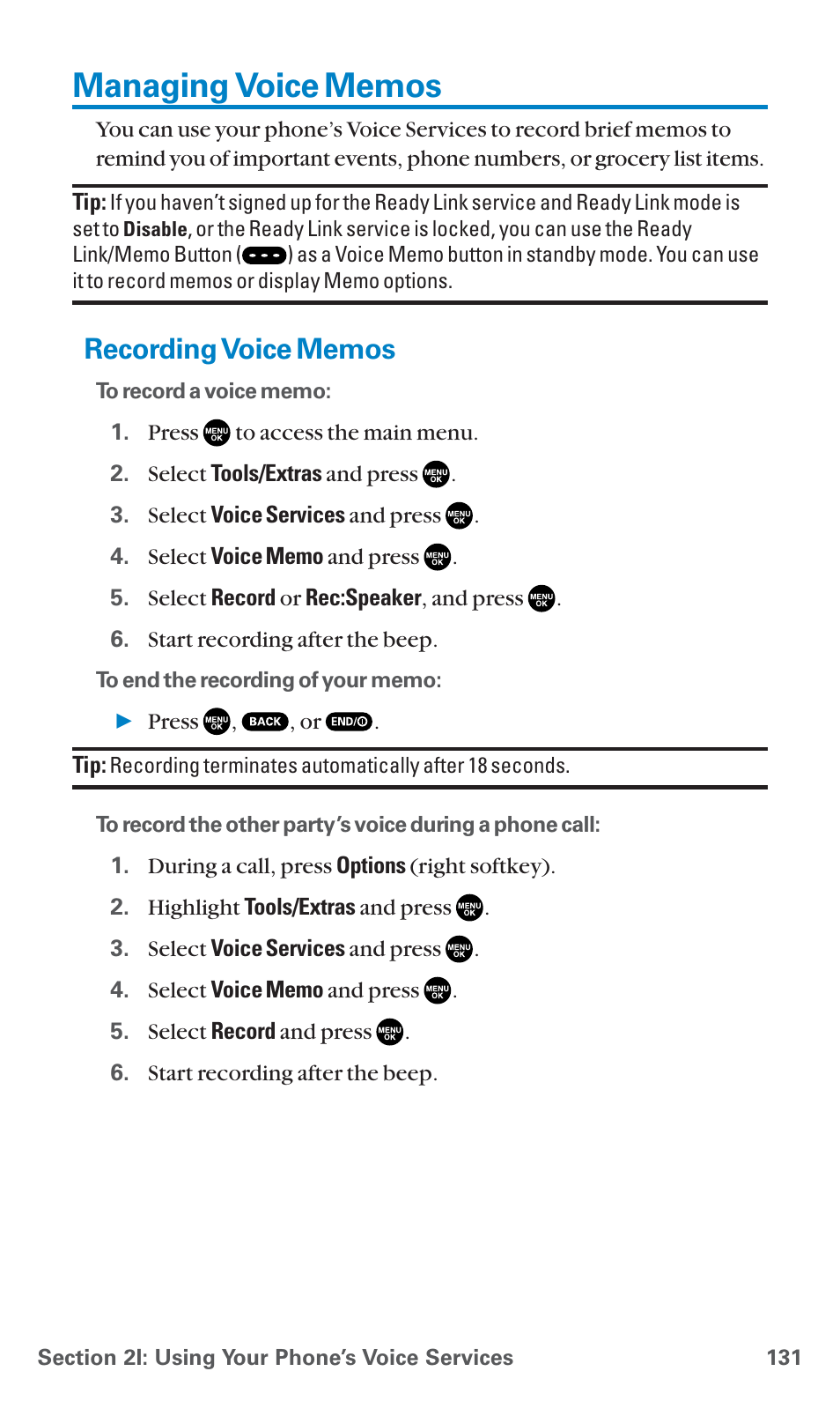 Managing voice memos, Recording voice memos | Sanyo SCP-7400 User Manual | Page 144 / 293